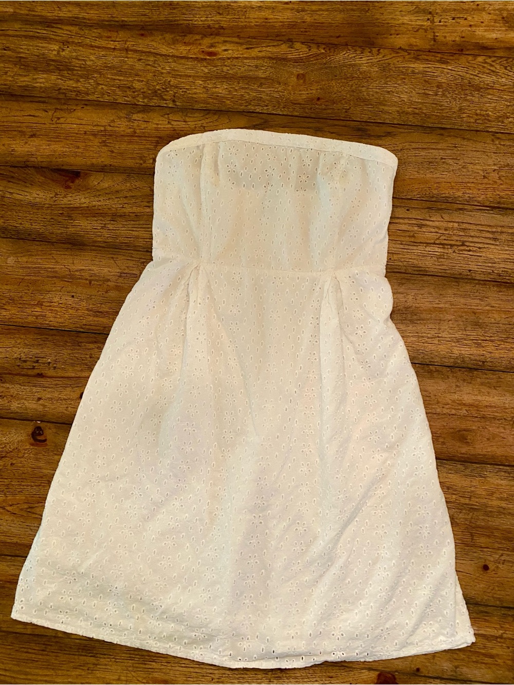 Old Navy Strapless White Eyelet Sundress size 12 - Picture 2 of 12